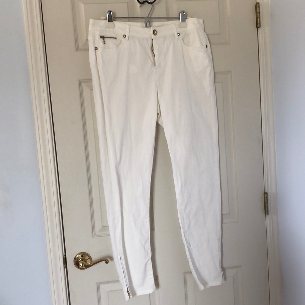 Cache White Jeans Size 12 - image 1